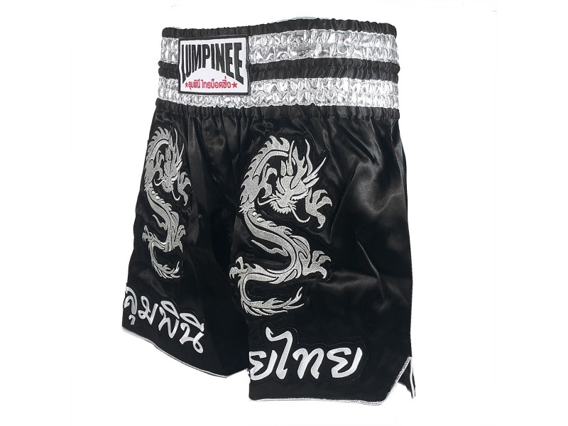 Pantaloncini Thai Kick Boxe LUMPINEE : LUM-038 Nero